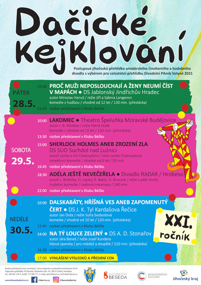 Dalskabáty na Dačickém kejklování v neděli 30. 5. 2021
